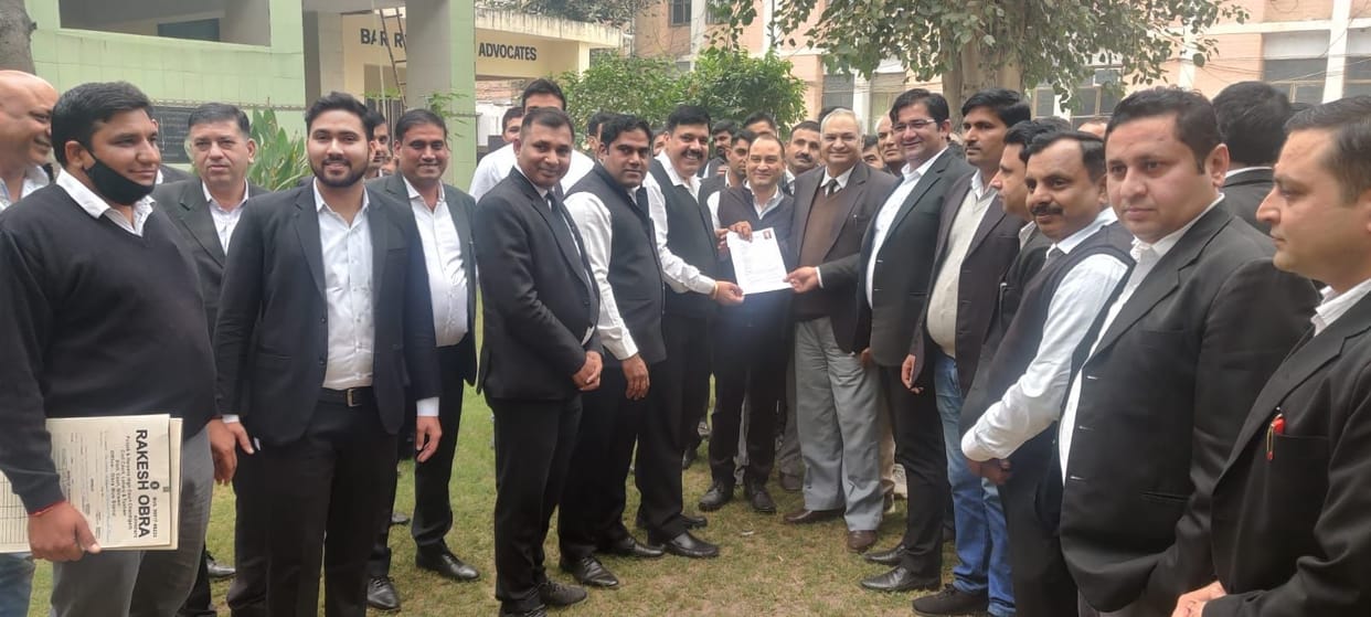 Satyajit Pilania again filed nomination for the post of Bar President