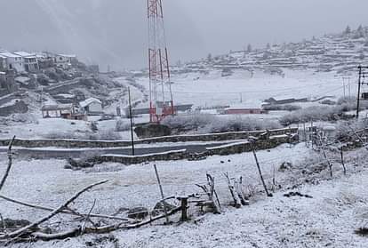 Uttarakhand weather Update: Bitter cold weather after Rainfall and  Snowfall photos