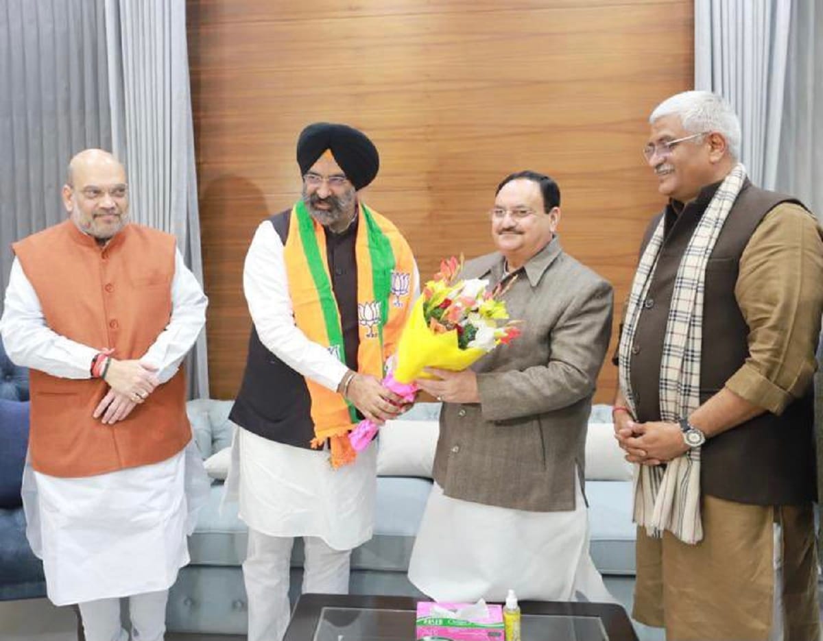 Former president of Delhi Sikh Gurdwara Management Committee and Akali Dal spokesperson Manjinder Singh Sirsa joined the BJP