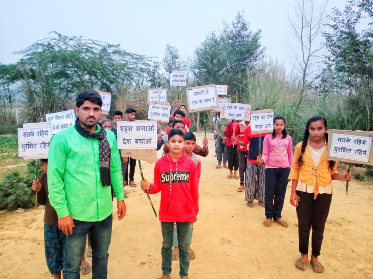 Made aware about AIDS by taking out a rally