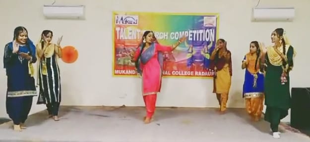 Priyanka got the first place with the best dance , Yamunanagar
