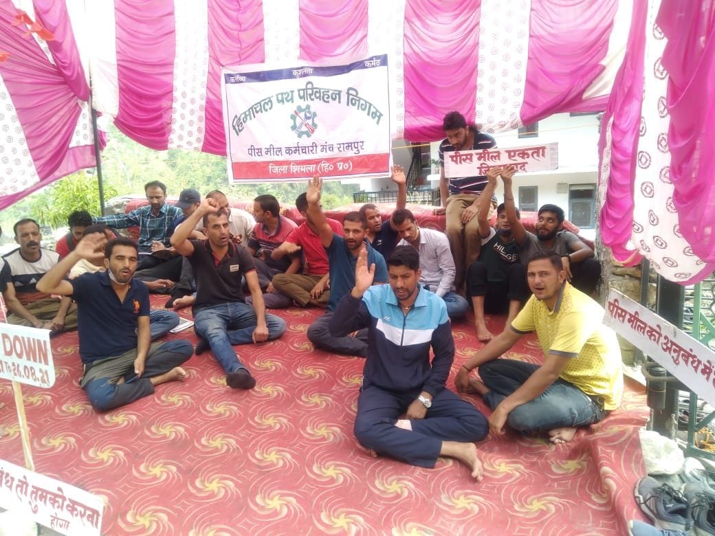 piece meal woker protest countinue in fourth day in rampur