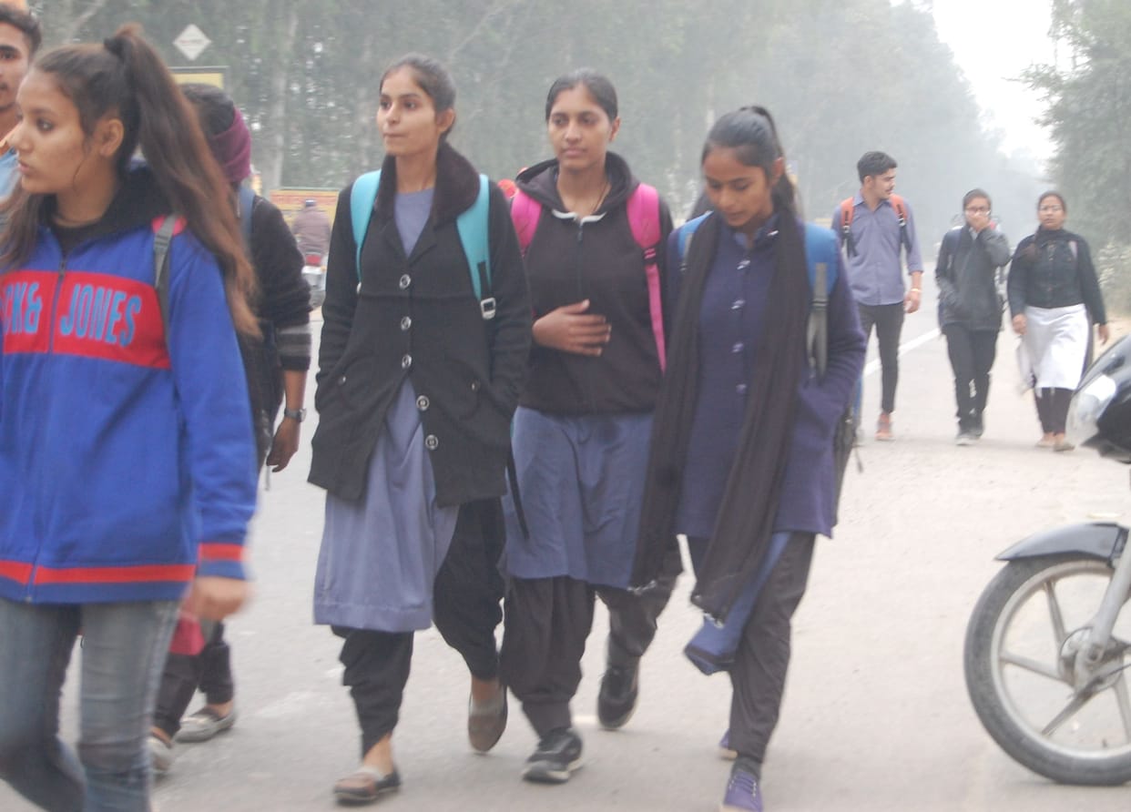 Free bus service to daughters taking education