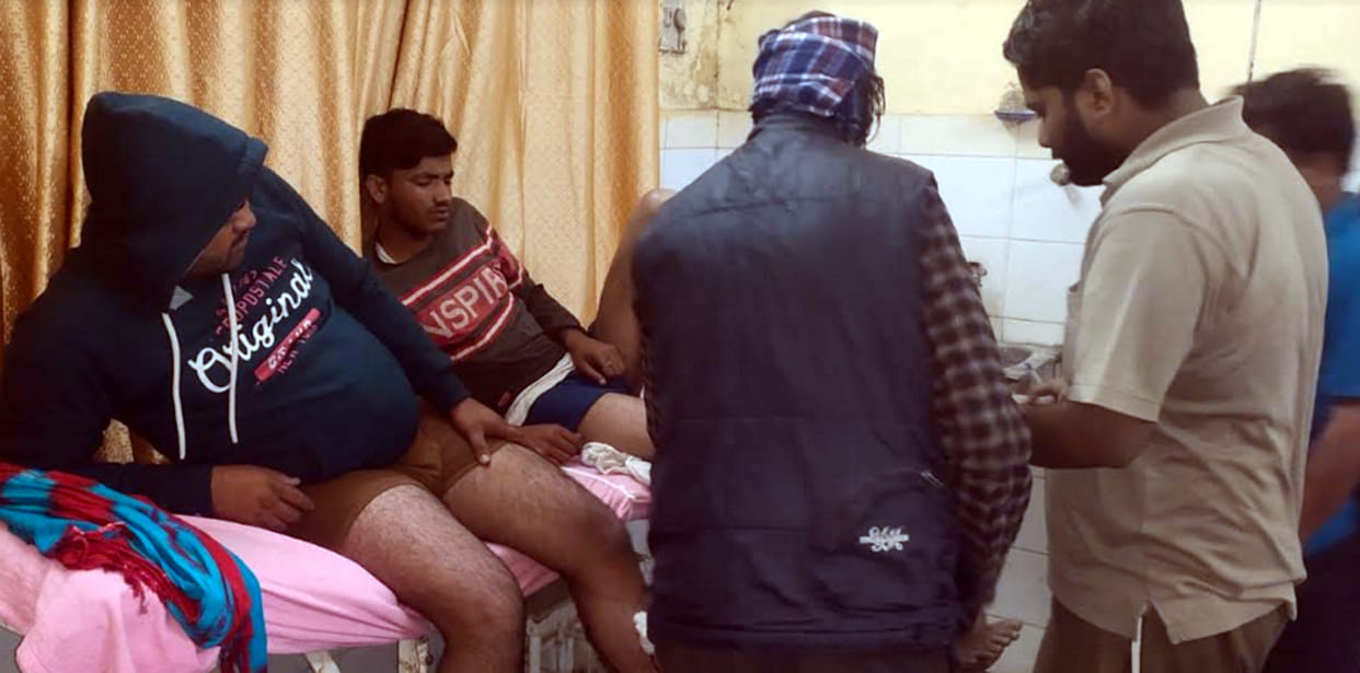 cow smugler encountered with police, two injured