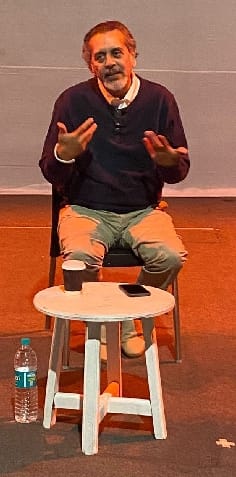 Actor Shishir Sharma interacts with the cast in Windermere