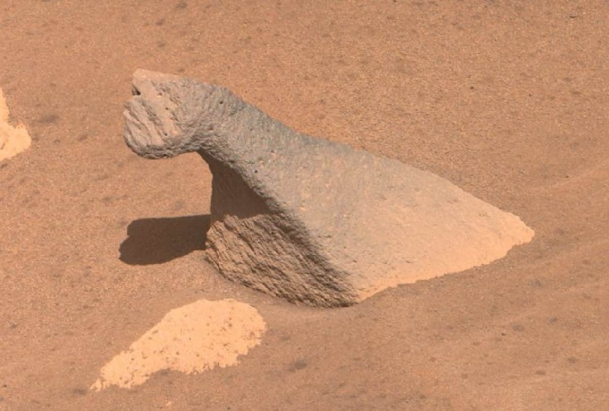 nasa perseverance mars rover spots unique view on mars planet