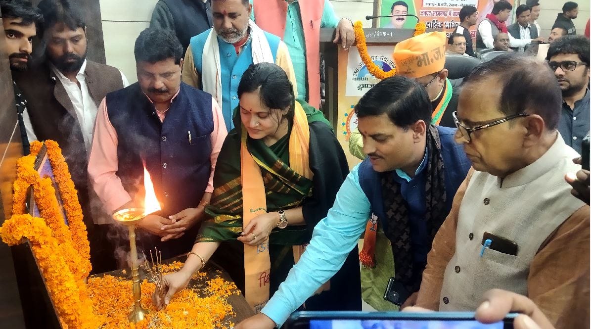 Grand welcome to MLA vandana singh who arrived after joining BJP said  struggle will continue till development of Sagari