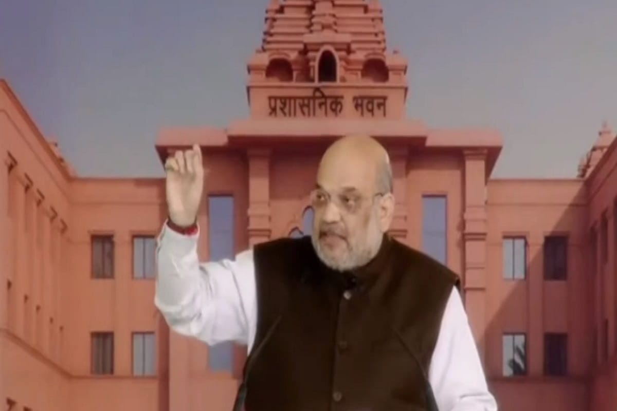 UP Elections 2022: Home Minister Amit Shah and Yogi Adityanath address voters by laying the foundation stone of the university in Saharanpur