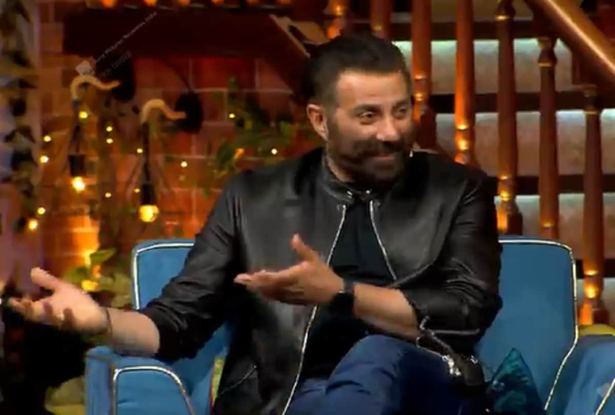 Sunny Deol with son Karan Deol  on The Kapil Sharma Show burst out of Laughter during Velle promotion