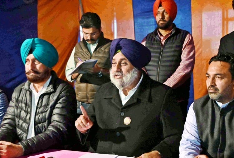 Shiromani Akali Dal President Sukhbir Singh Badal attacked BJP