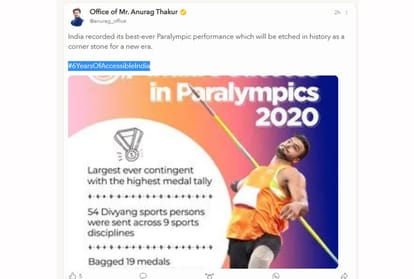Anurag thakur rememberd paralympic performnance on six Years Of Accessible India