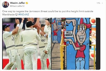 IND vs NZ 2nd Test former indian cricketer Wasim Jaffer gives a funny suggestion to the Indian team to avert Kyle Jamieson threat at Wankhede
