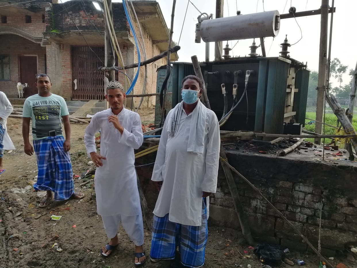 There is a danger of life due to the electrical transformer kept in the open