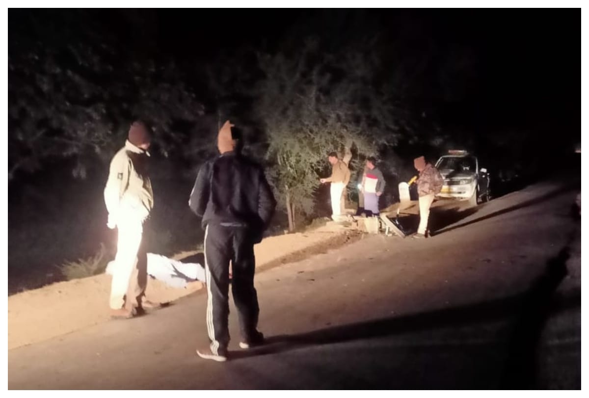 man died on the spot in road accident by the unknown vehicle in chhatarpur madhya pradesh