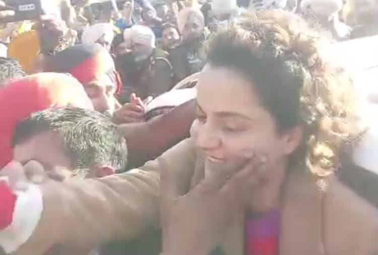 Kangana Ranaut Car Stopped by Farmers Near Kiratpur in Punjab, Actress Praise Punjab's Women