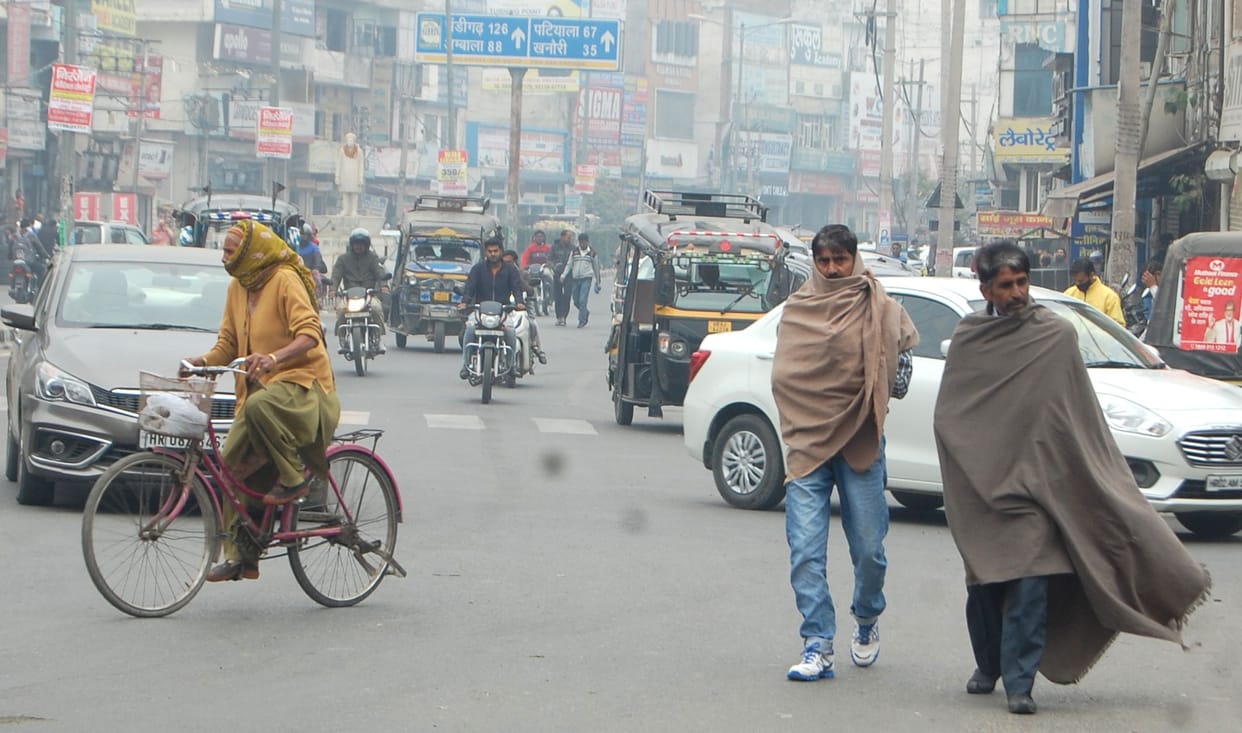Temperature dropped by 4 degrees in two days, chance of drizzle