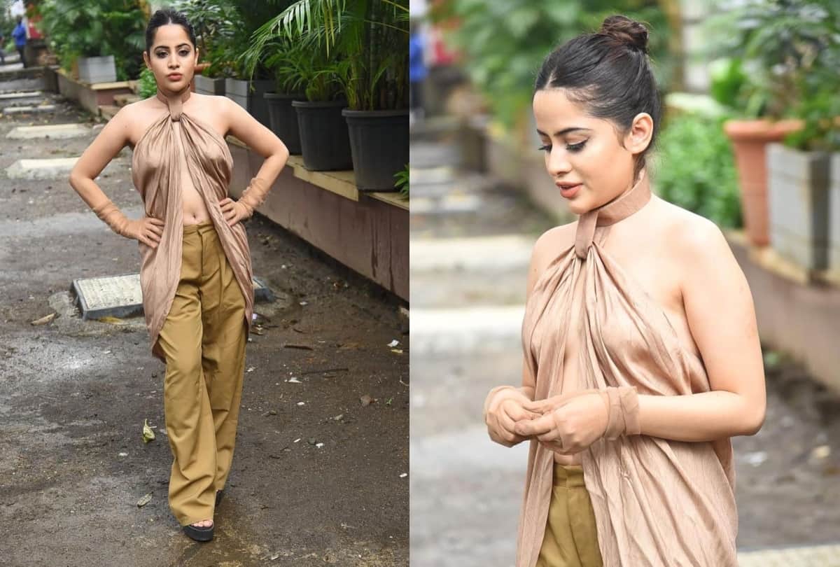 Urfi Javed gets brutally trolled for stitching bold outfit from satin fabric