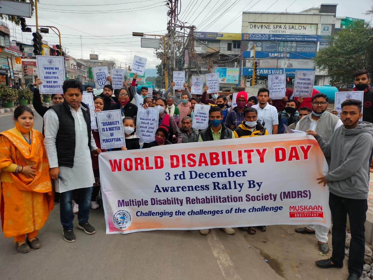 Divyang students were fascinated by the colorful presentation