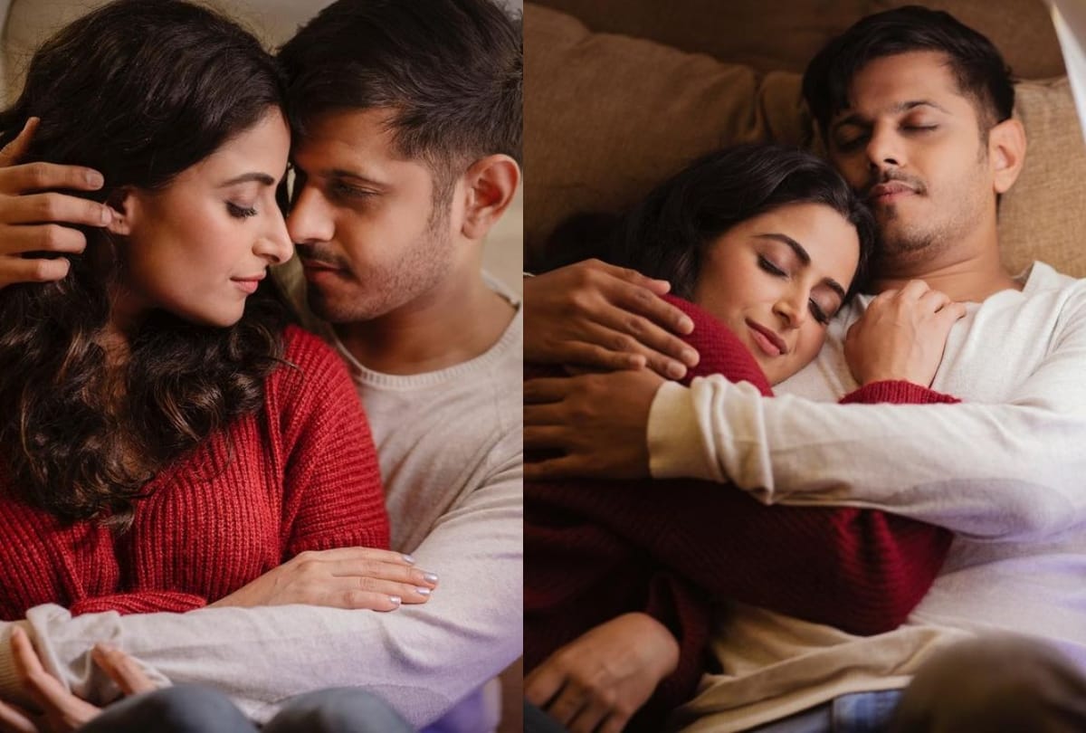 Neil Bhatt Aishwarya Sharma First Night Photos viral couple in love with each other