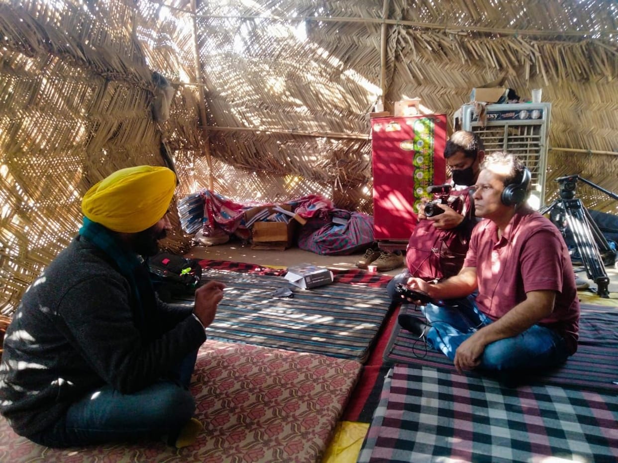 Documentary film being shot on Kisan movement