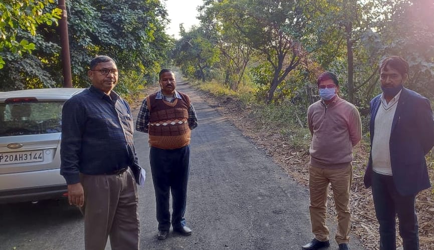 Five member team arrived to check the road