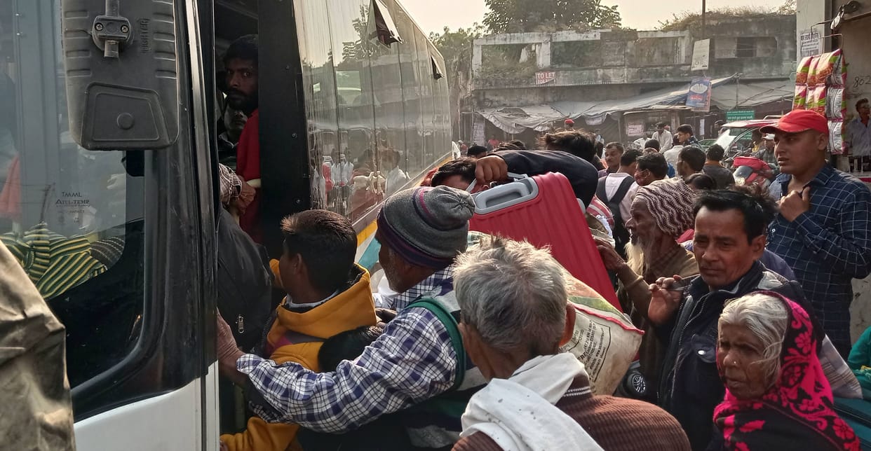 Duggar buses running on the roads, passengers in danger