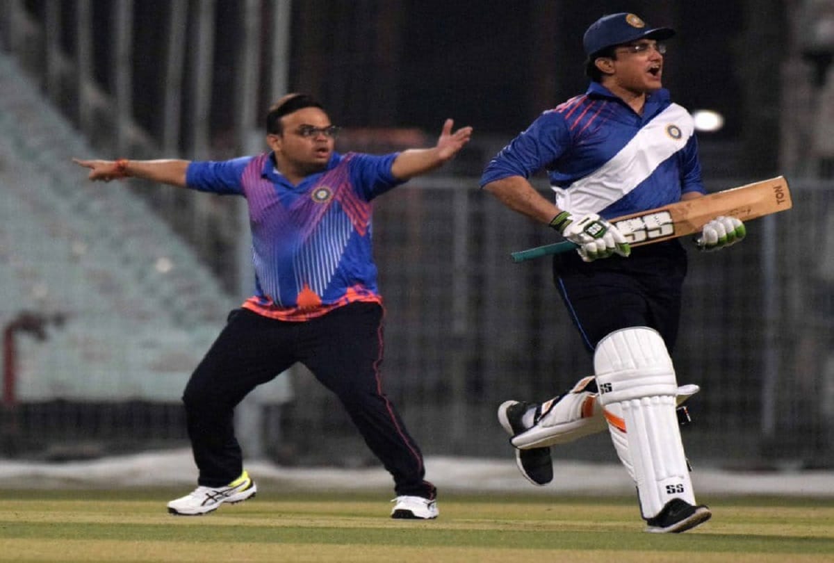 BCCI AGM festival match 2021 Sourav Ganguly scored 35 runs Jay Shah team won the match by one run