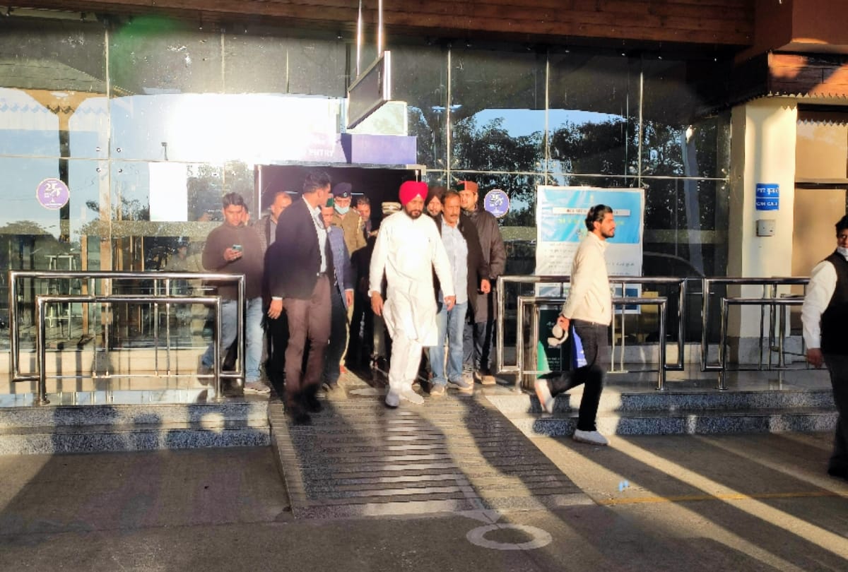 punjab cm charanjit singh channi reached haridwar at 6 am on monday returned after half an hour