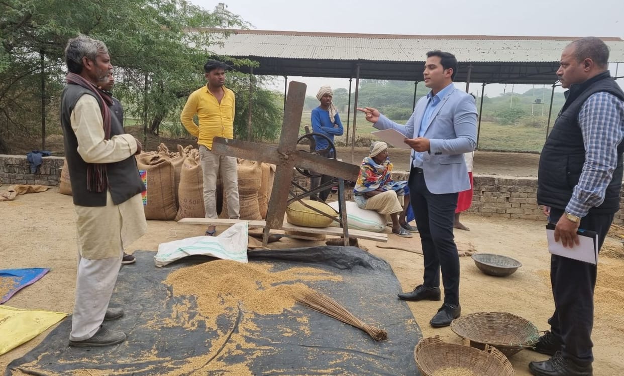 Four paddy purchasing centers found locked in the inspection of SDM