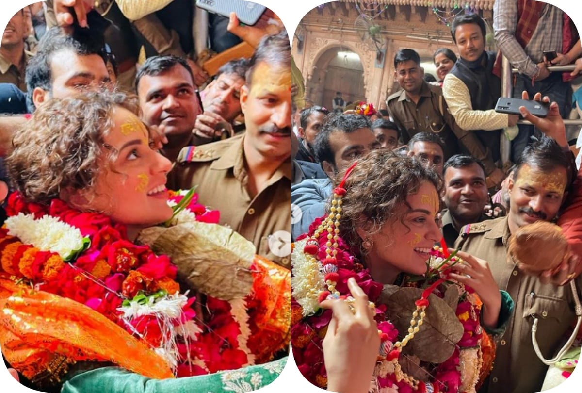 Kangana Ranaut visits  Shri Krishna Janam Bhumi Mathura a day after farmers surrounded her in Punjab
