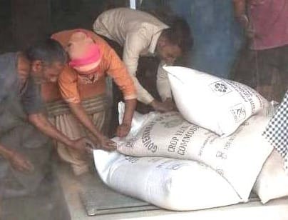 Viral video of taking off on government ration mill