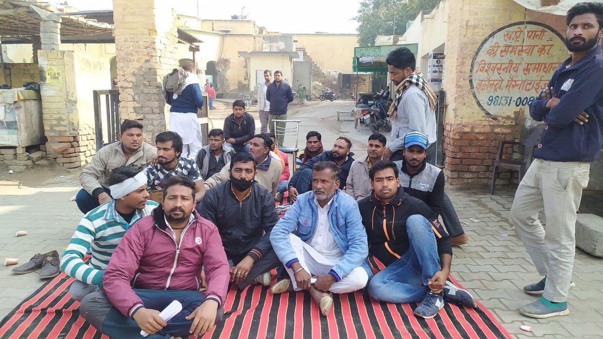 When the contractor removed the drivers, they got upset, stopped the vehicles by protesting