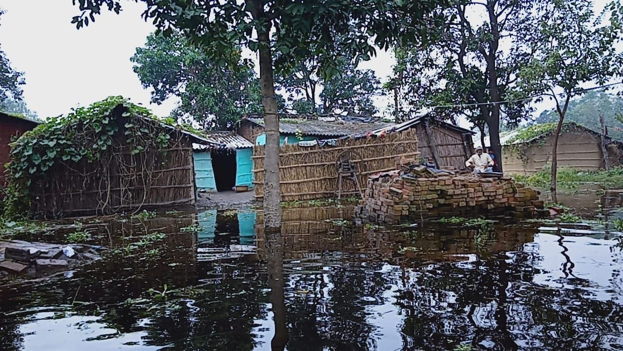 Flowting Water in Village