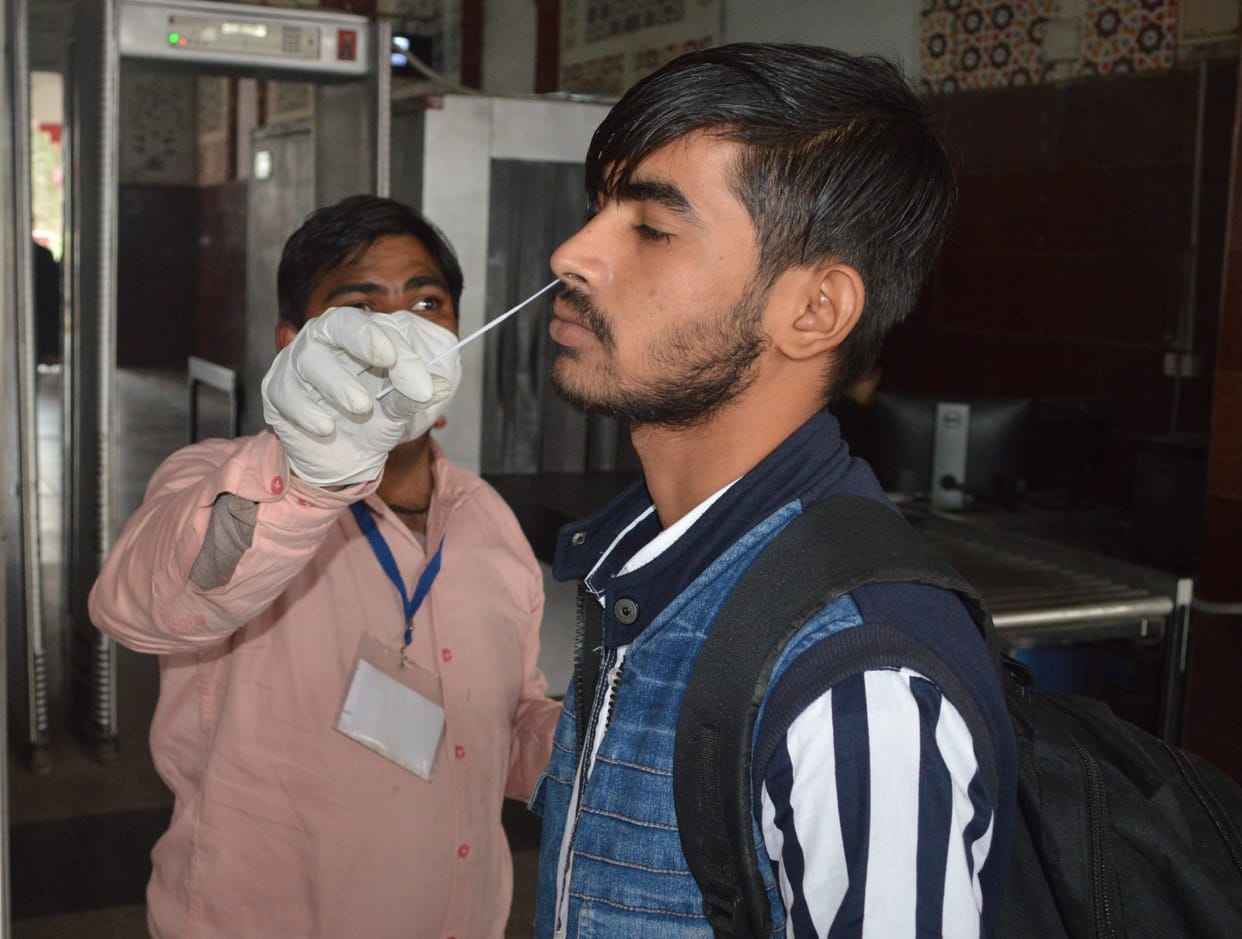 one more corona patient in agra