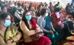 सोलन में बिलासपुर एम्स व कोविड की दूसरी डोज लक्ष्य पूर्ण होने से आयोजित लाइव कार्यक्रम में मौजूद