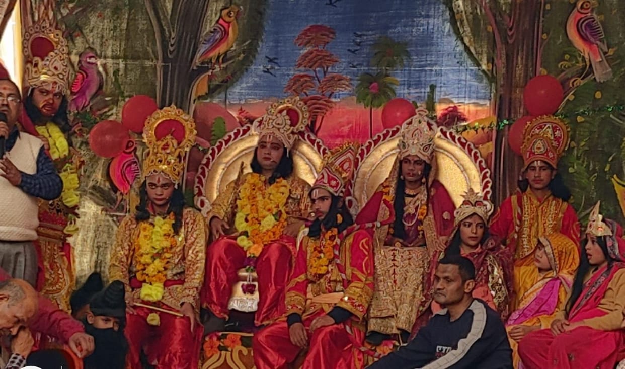 Ramlila concludes with the coronation of Rama
