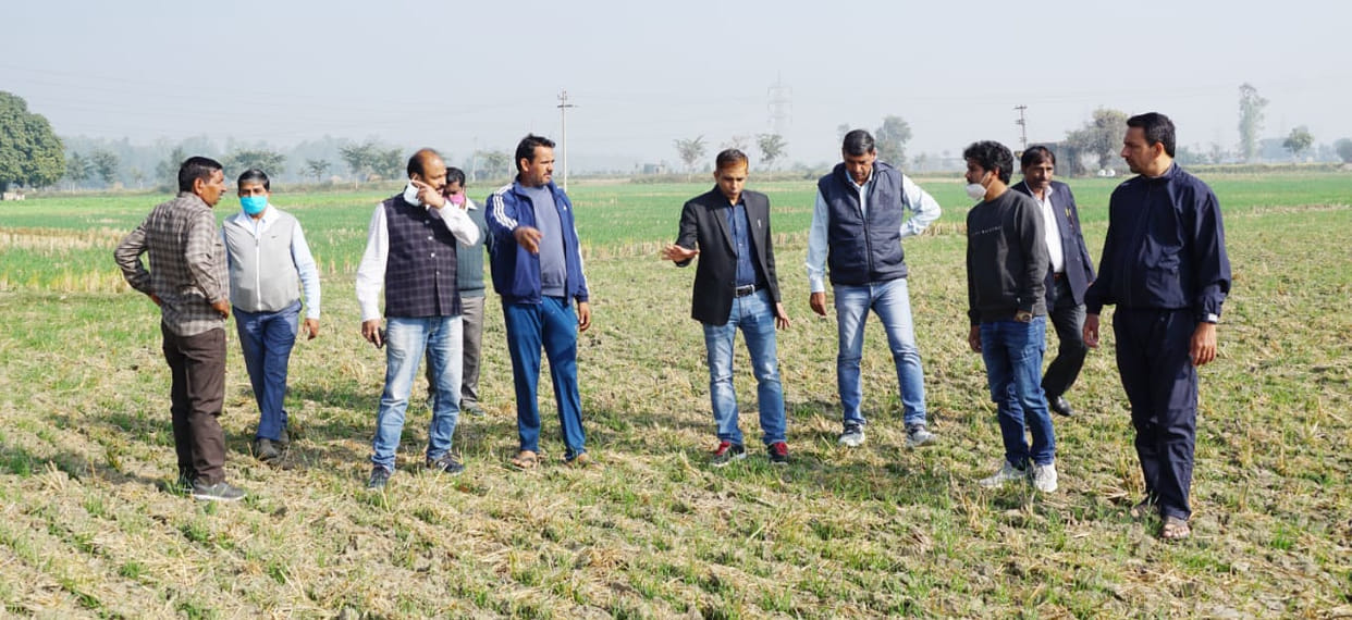 Ten farmers who did residue management were honored