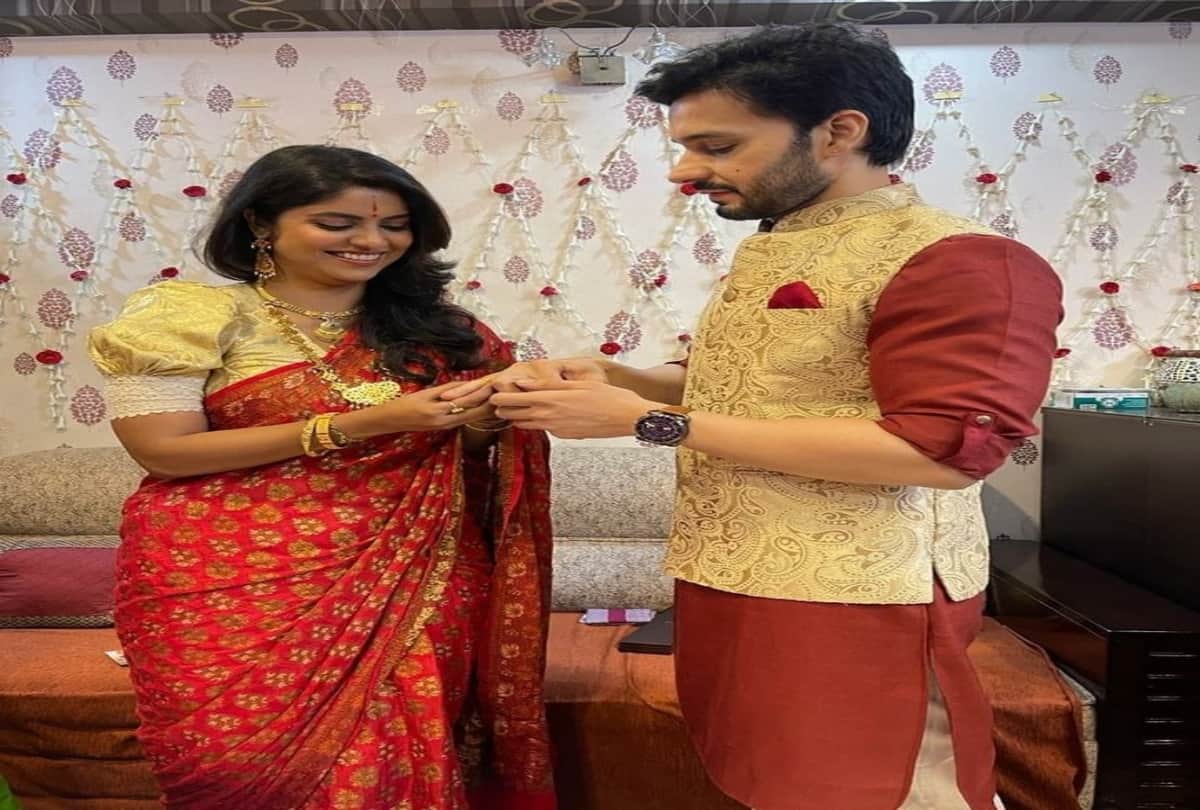 Tera Yaar Hoon Main actress Sayantani Ghosh engaged with boyfriend Anugrah Tiwari today both are married