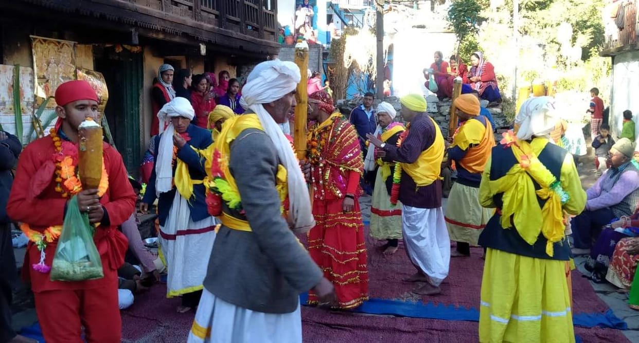 Pandav dance in Srigarh village