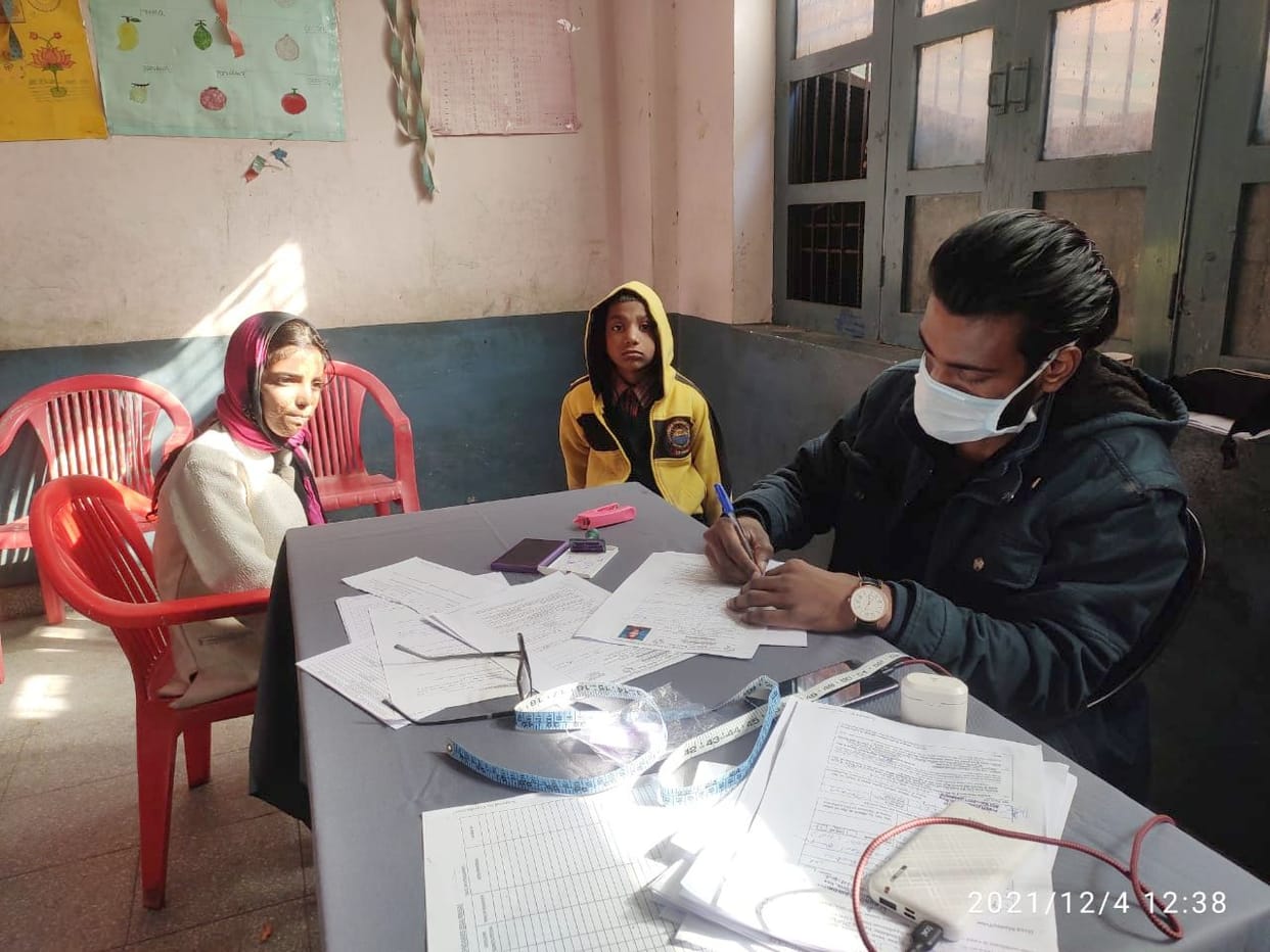 health chekup camp for student in duttnagar