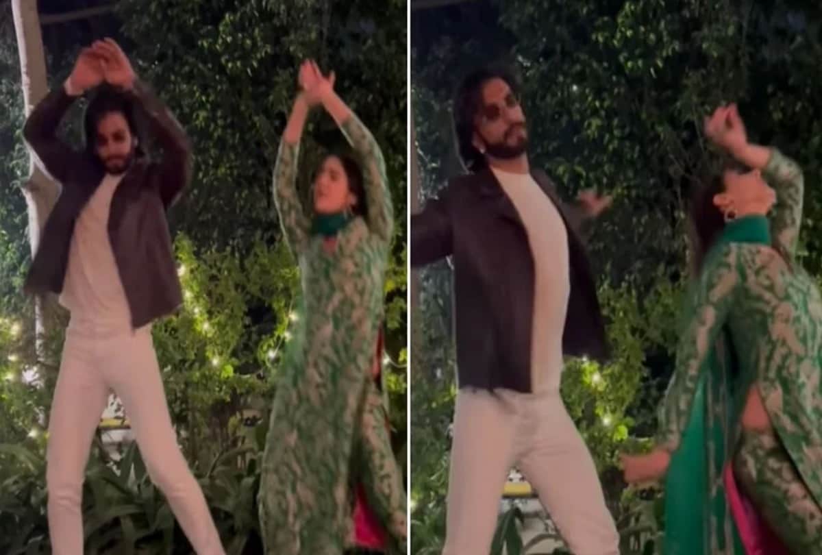 Social Media: Sara Ali Khan danced with Ranveer Singh on chaka chak song the actor was seen copying the steps of the actress