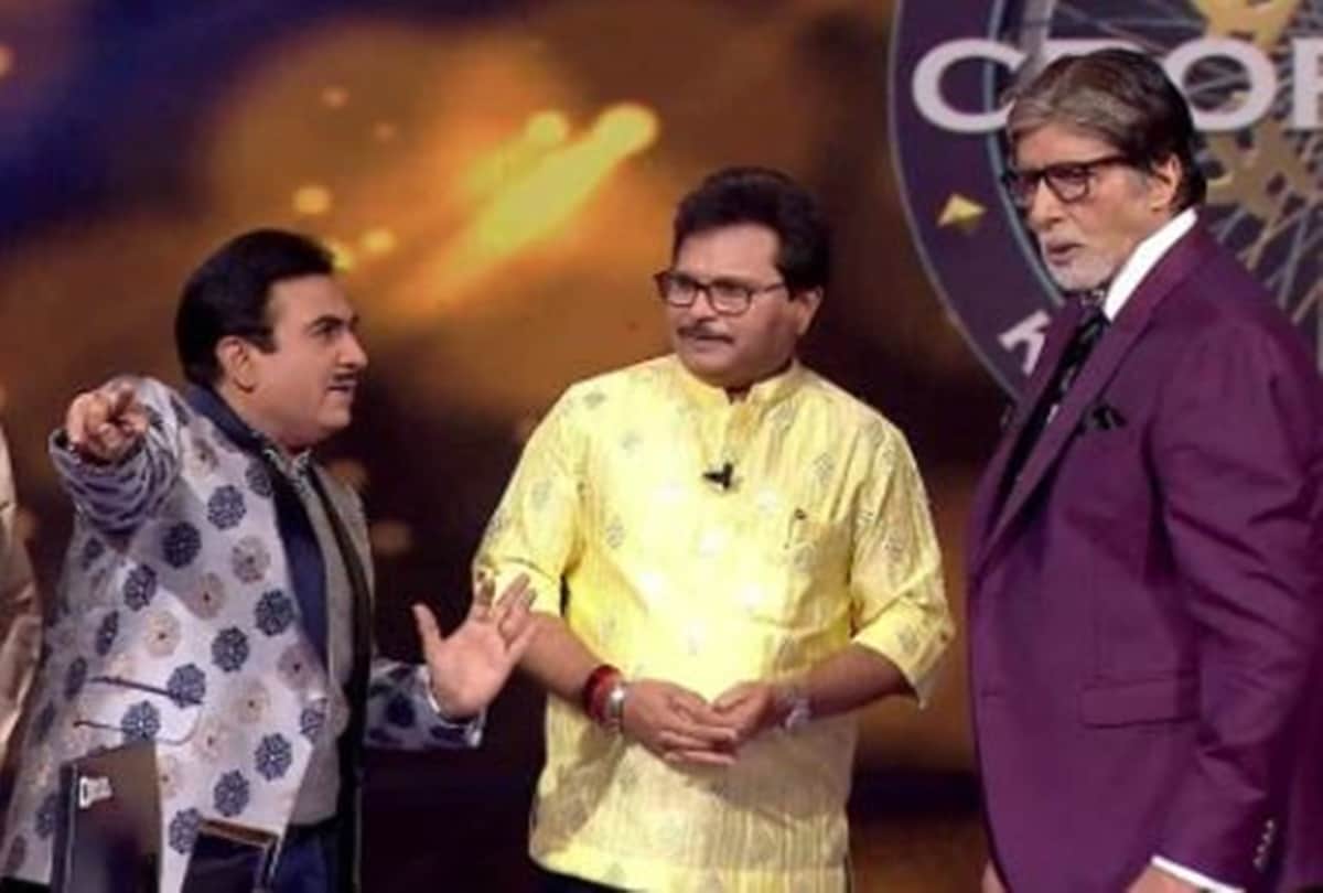 Tarak mehta show whole team arrived at amitabh bachchan show kbc 13