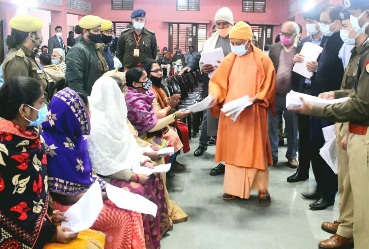 CM Yogi Visit in janta darbar at gorakhnath temple of gorakhpur