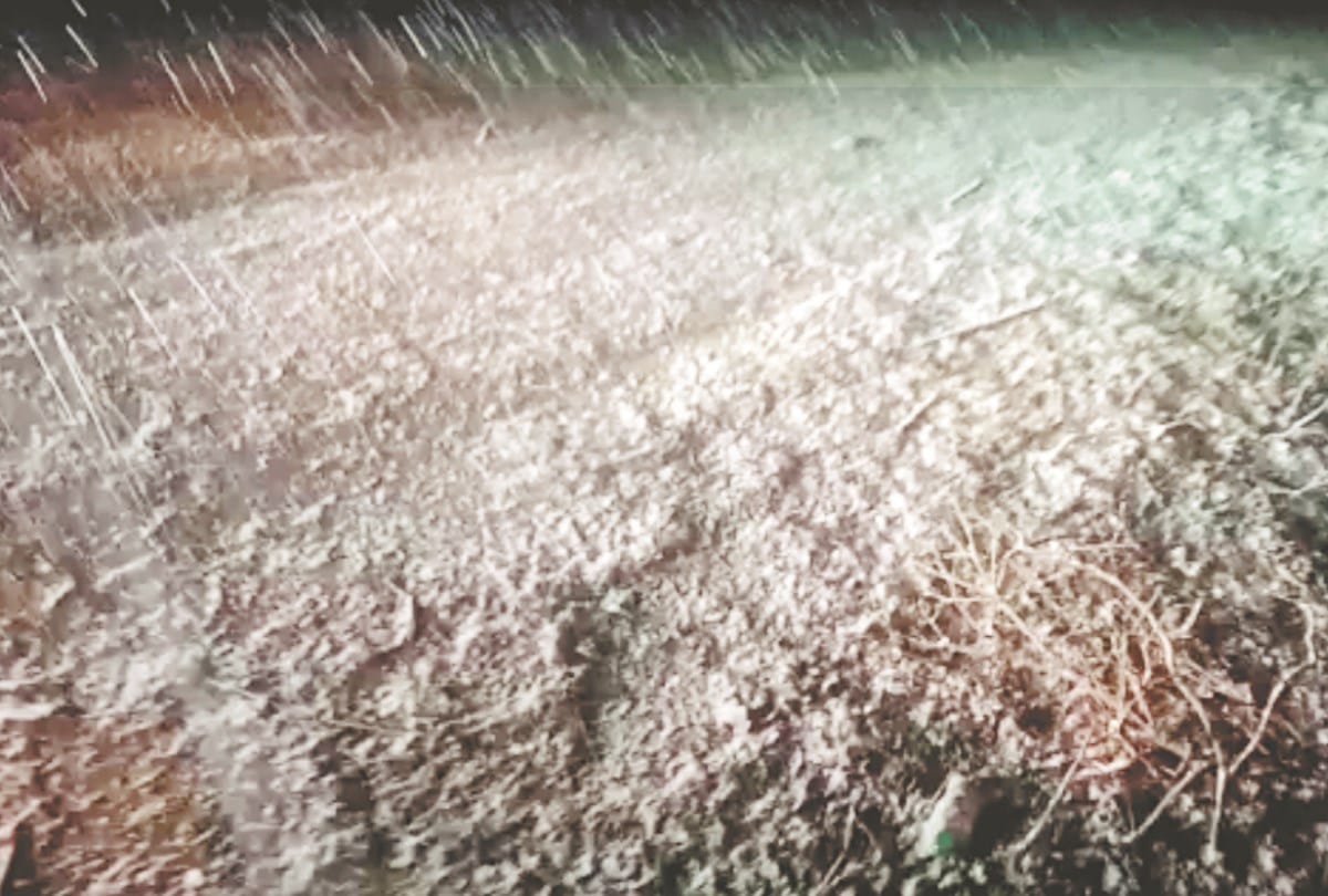 Weather update Himachal: season first snowfall in Kufri narkanda shimla himachal Pradesh