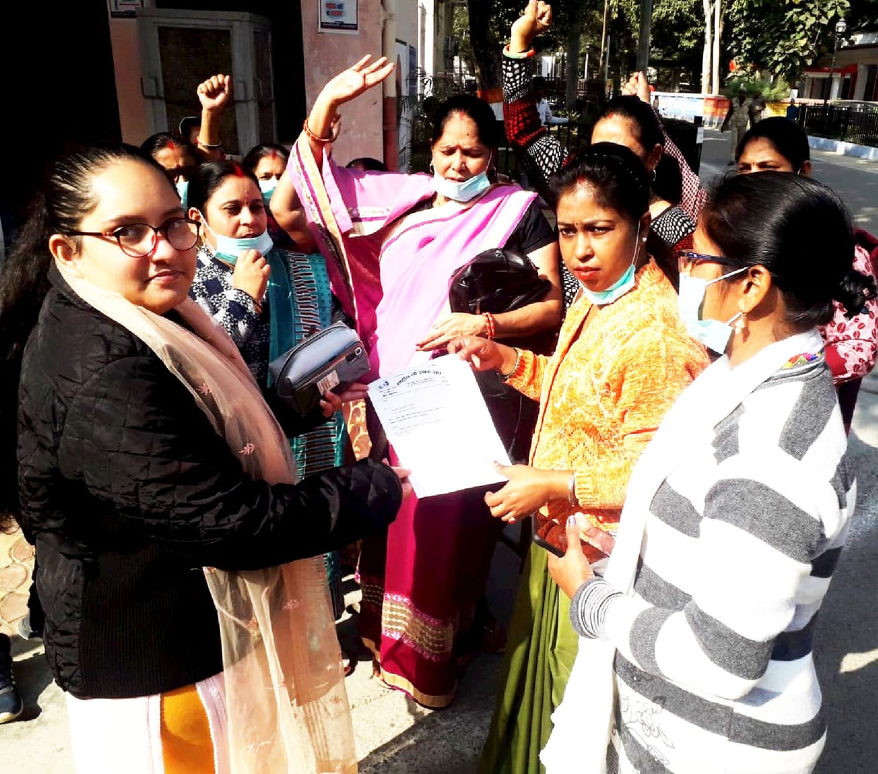 woman protest