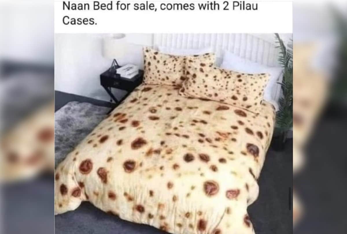 Indian American Model and actress Padma Lakshmi shared picture of Naan Bedsheet with pilau cases