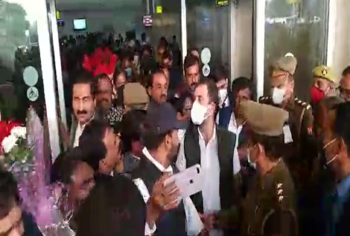 Prayagraj: Congress leader Rahul Gandhi reached Swaraj Bhavan, tight security arrangements