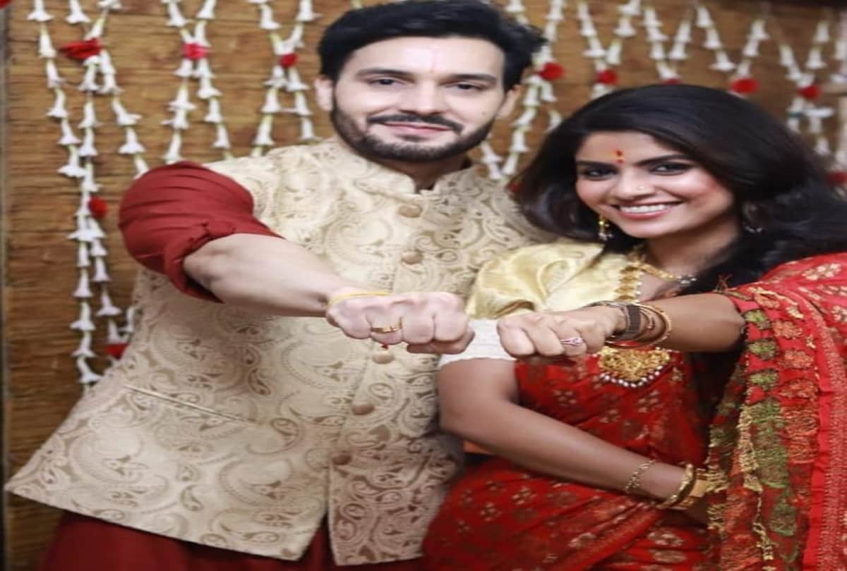Tera Yaar Hoon Main actress Sayantani Ghosh engaged with boyfriend Anugrah Tiwari today both are married