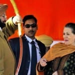 कैप्टन अमरिंदर सिंह और सोनिया गांधी।