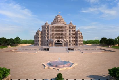 Swarved Mahamandir Dham in varanasi Umraha CM Yogi took stock before PM Modi arrival